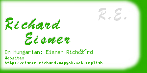 richard eisner business card